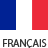 French flag with french language label