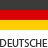 German Flag with german language label